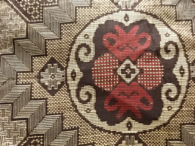 JAPANESE KIMONO / SILK / DORO OSHIMA TSUMUGI